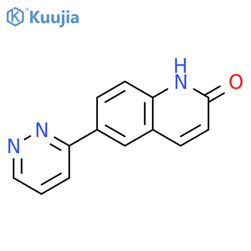 6-(3-pyridazinyl)-2(1H)-Quinolinone structure