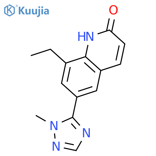 2(1H)-Quinolinone, 8-ethyl-6-(1-methyl-1H-1,2,4-triazol-5-yl)- structure