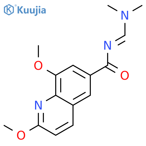 6-Quinolinecarboxamide, N-[(dimethylamino)methylene]-2,8-dimethoxy- structure
