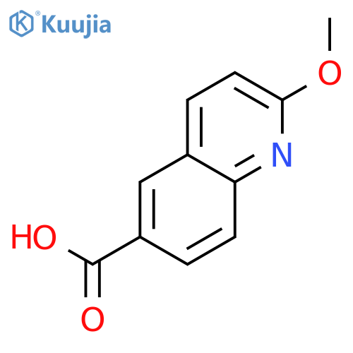 6-Quinolinecarboxylic acid, 2-methoxy- structure