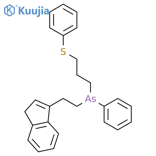 Arsine, [2-(1H-inden-3-yl)ethyl]phenyl[3-(phenylthio)propyl]- structure