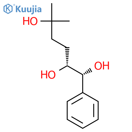 1,2,5-Hexanetriol, 5-methyl-1-phenyl-, (R*,R*)- structure