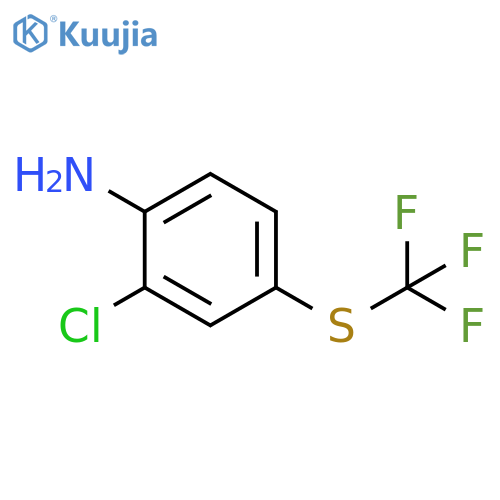 Benzenamine, 2-chloro-4-[(trifluoromethyl)thio]- structure