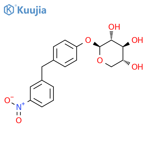 b-D-Xylopyranoside,4-[(3-nitrophenyl)methyl]phenyl structure