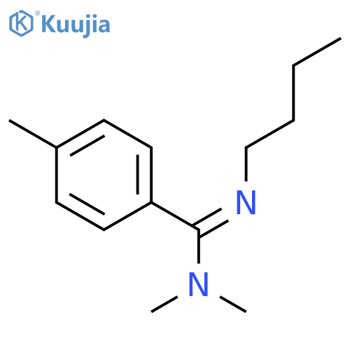 Benzenecarboximidamide, N'-butyl-N,N,4-trimethyl- structure