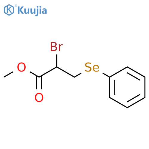 Propanoic acid, 2-bromo-3-(phenylseleno)-, methyl ester structure
