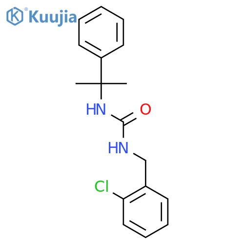 Urea,N-[(2-chlorophenyl)methyl]-N'-(1-methyl-1-phenylethyl)- structure