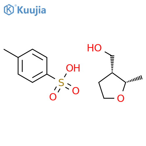 3-Furanmethanol, tetrahydro-2-methyl-, 4-methylbenzenesulfonate, cis- structure