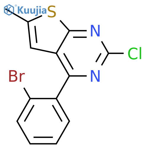 Thieno[2,3-d]pyrimidine, 4-(2-bromophenyl)-2-chloro-6-methyl- structure