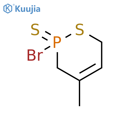 2H-1,2-Thiaphosphorin, 2-bromo-3,6-dihydro-4-methyl-, 2-sulfide structure