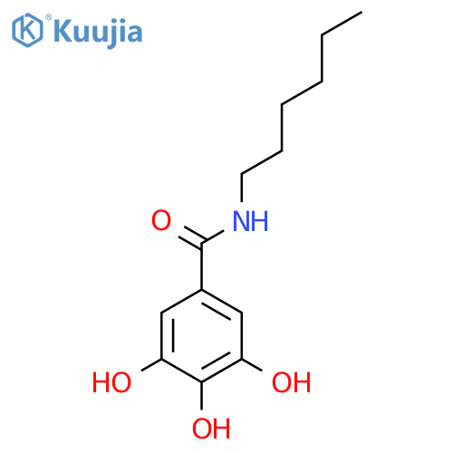 N-hexyl-3,4,5-trihydroxybenzamide structure