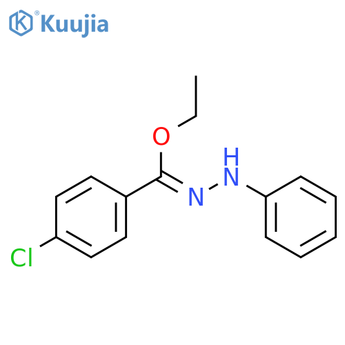 Benzenecarbohydrazonic acid, 4-chloro-N-phenyl-, ethyl ester structure