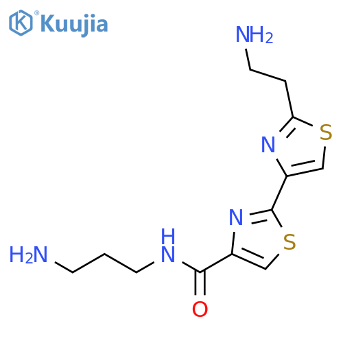 [2,4'-Bithiazole]-4-carboxamide, 2'-(2-aminoethyl)-N-(3-aminopropyl)- structure