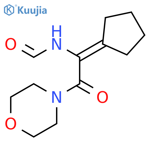 N-[1-cyclopentylidene-2-(morpholin-4-yl)-2-oxoethyl]formamide structure