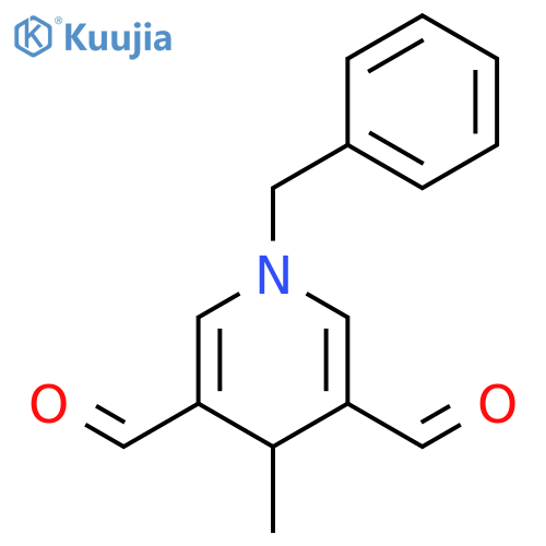 3,5-Pyridinedicarboxaldehyde, 1,4-dihydro-4-methyl-1-(phenylmethyl)- structure