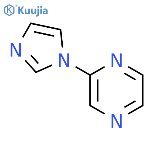 Pyrazine, 1H-imidazol-1-yl- structure