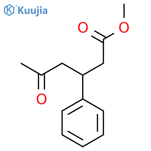 Methyl 5-oxo-3-phenylhexanoate structure