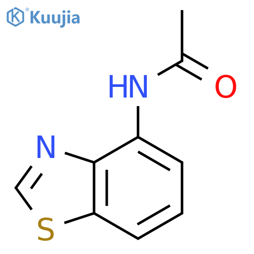 Benzothiazole, 4-acetamido- (6CI) structure