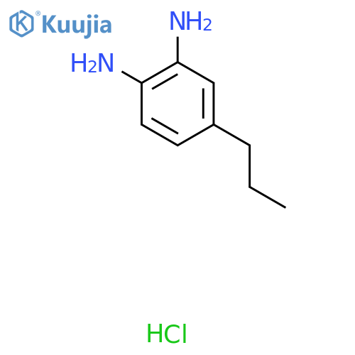 4-Propylbenzene-1,2-diamine hydrochloride structure