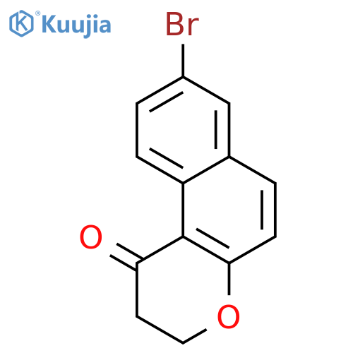 1H-Naphtho[2,1-b]pyran-1-one, 8-bromo-2,3-dihydro- structure