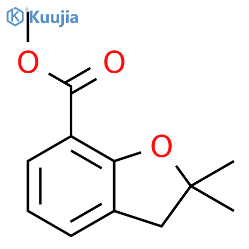methyl 2,2-dimethyl-2,3-dihydrobenzofuran-7-carboxylate structure