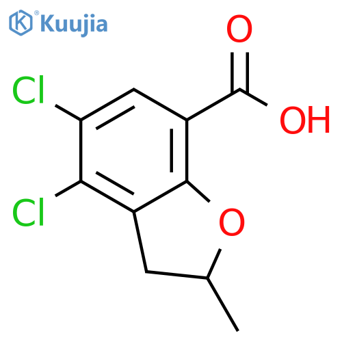 7-Benzofurancarboxylic acid, 4,5-dichloro-2,3-dihydro-2-methyl- structure