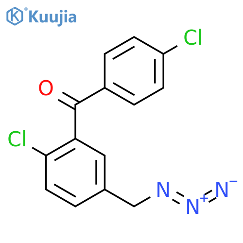 Methanone, [5-(azidomethyl)-2-chlorophenyl](4-chlorophenyl)- structure