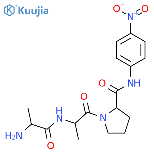 L-Prolinamide, L-alanyl-L-alanyl-N-(4-nitrophenyl)- structure