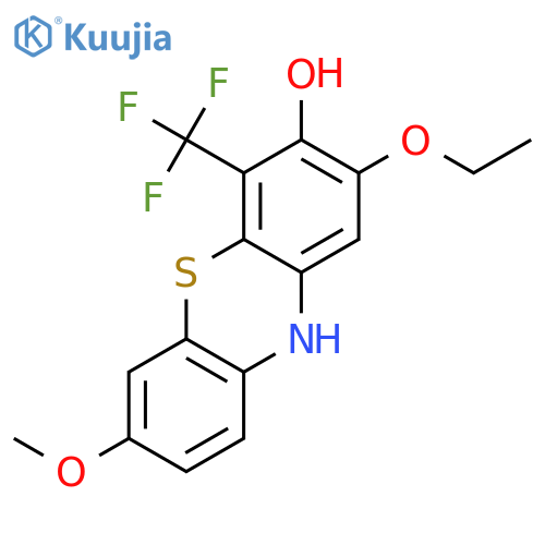 10H-Phenothiazin-3-ol, 2-ethoxy-7-methoxy-4-(trifluoromethyl)- structure