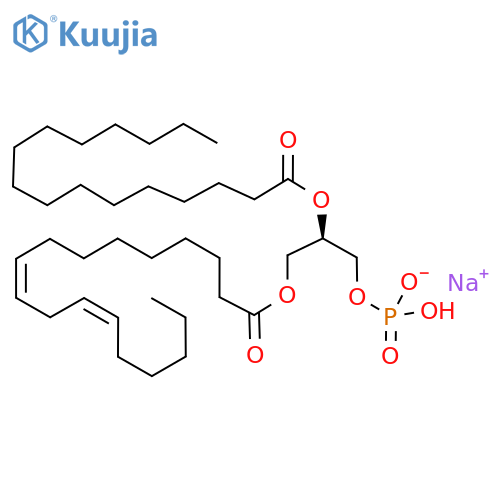1-LINOLEOYL-2-PALMITOYL-SN-GLYCERO-3-PHOSPHATE (MONOSODIUM SALT) structure