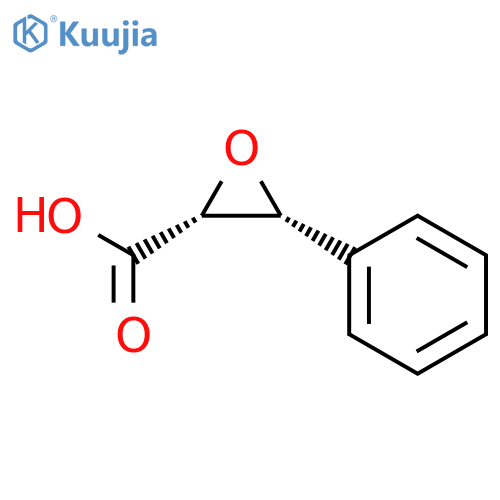 cis-2,3-epoxy-3-phenyl-1-propanoic acid structure