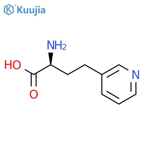 (2S)-2-amino-4-(pyridin-3-yl)butanoic acid structure