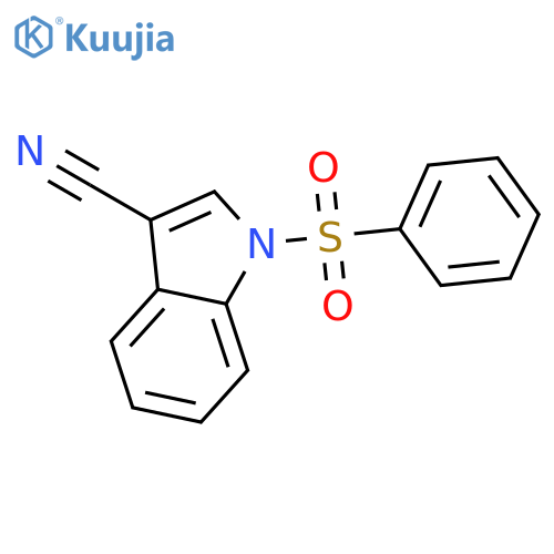 1H-Indole-3-carbonitrile, 1-(phenylsulfonyl)- structure