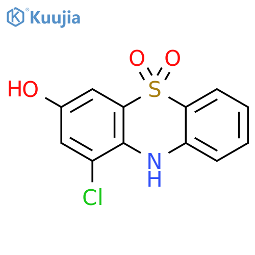 10H-Phenothiazin-3-ol, 1-chloro-, 5,5-dioxide structure