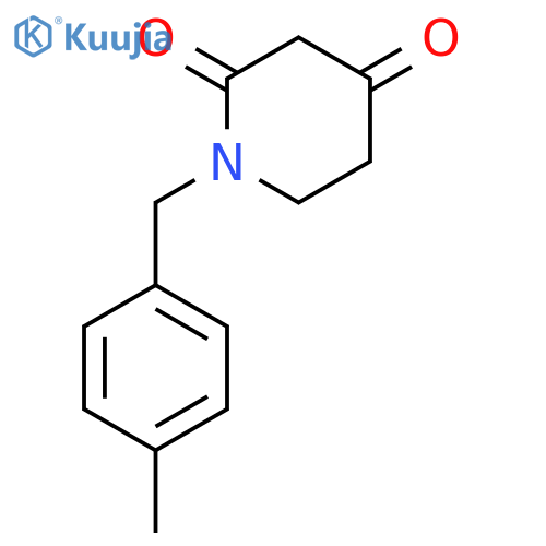 2,4-Piperidinedione, 1-[(4-methylphenyl)methyl]- structure