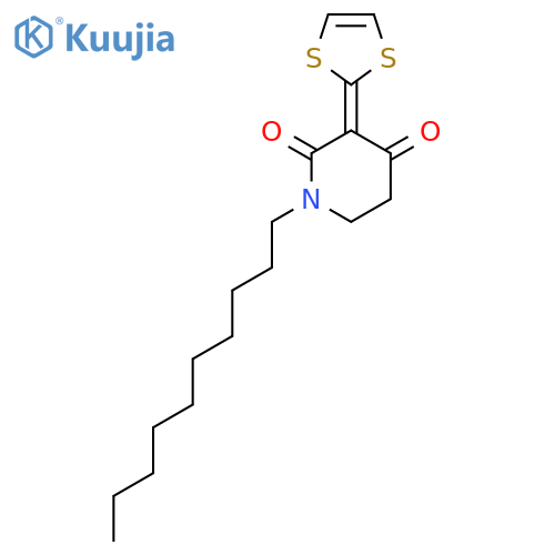 2,4-Piperidinedione, 1-decyl-3-(1,3-dithiol-2-ylidene)- structure