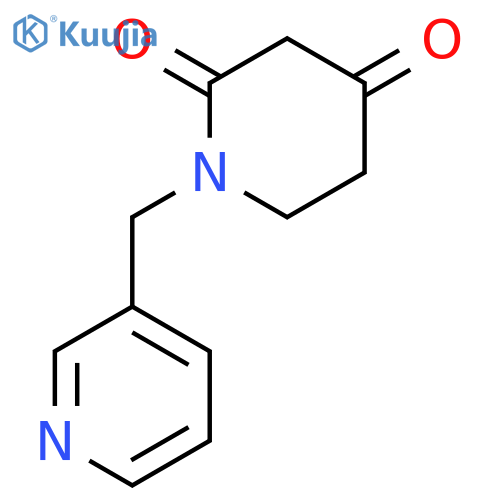 1-(pyridin-3-yl)methylpiperidine-2,4-dione structure