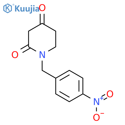1-(4-Nitrobenzyl)piperidine-2,4-dione structure