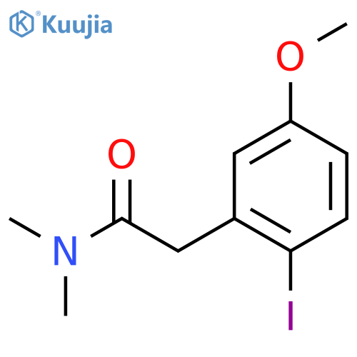 2-(2-Iodo-5-methoxy-phenyl)-N,N-dimethyl-acetamide structure