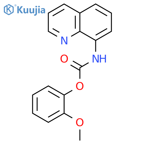 Carbamic acid, 8-quinolinyl-, 2-methoxyphenyl ester structure