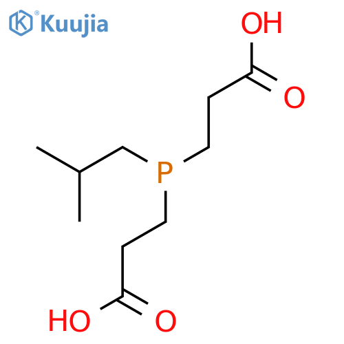 Propanoic acid,3,3'-[(2-methylpropyl)phosphinylidene]bis- (9CI) structure