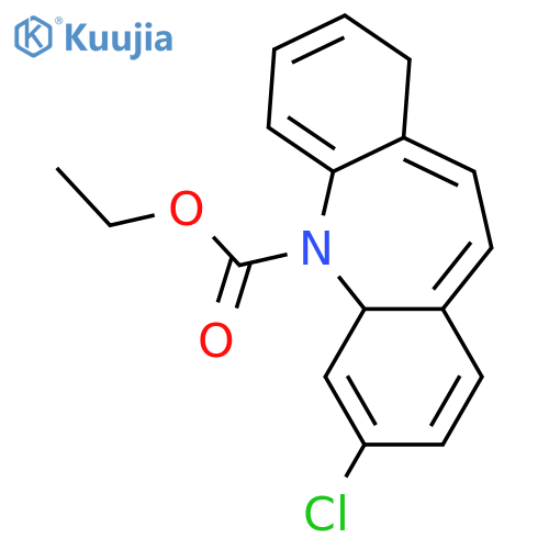 5H-Dibenz[b,f]azepine-5-carboxylic acid, 3-chloro-, ethyl ester structure