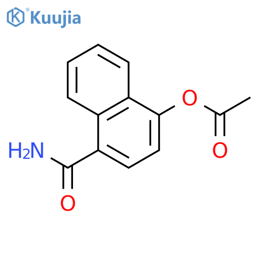 1-Naphthalenecarboxamide, 4-(acetyloxy)- structure