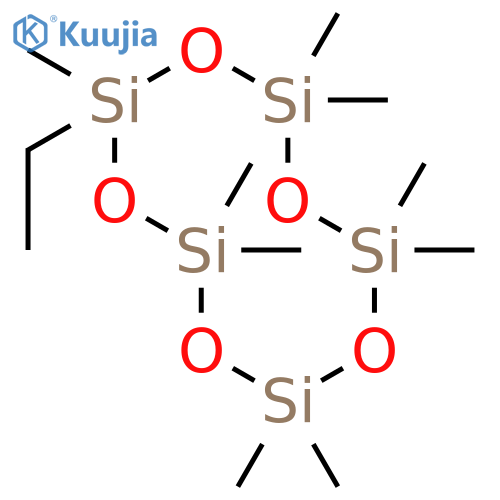 Cyclopentasiloxane, ethylnonamethyl- structure