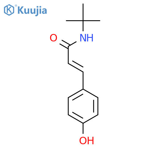 2-Propenamide, N-(1,1-dimethylethyl)-3-(4-hydroxyphenyl)-, (E)- structure