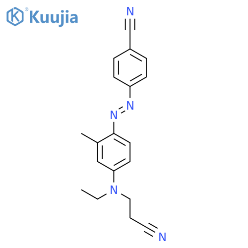 Benzonitrile, 4-[[4-[(2-cyanoethyl)ethylamino]-2-methylphenyl]azo]- structure