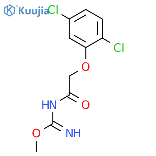 Carbamimidic acid, [(2,5-dichlorophenoxy)acetyl]-, methyl ester structure