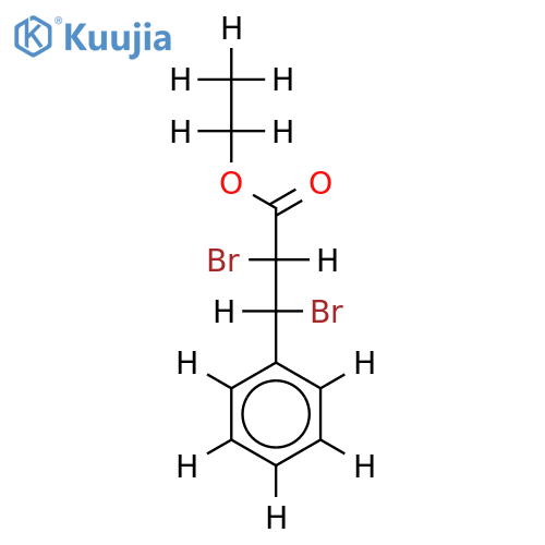 (2RS,3SR)-2,3-Dibrom-3-phenyl-propionsaeure-aethylester structure