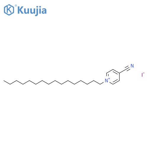 Pyridinium, 4-cyano-1-hexadecyl-, iodide structure