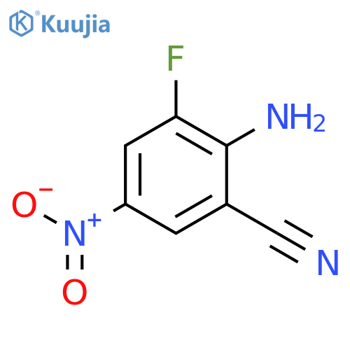 2-amino-3-fluoro-5-nitrobenzonitrile structure